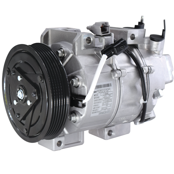 Car AC compressor with clutch pulley